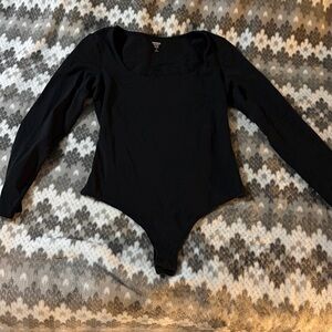 Express Black Body Contour Top